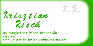 krisztian risch business card
